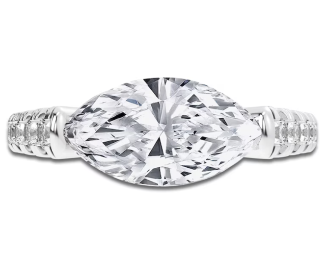 3.5 CT TW Lab-Created Marquise-Cut Diamond Engagement Ring | SimplyIn Diamonds Studio - Image 7